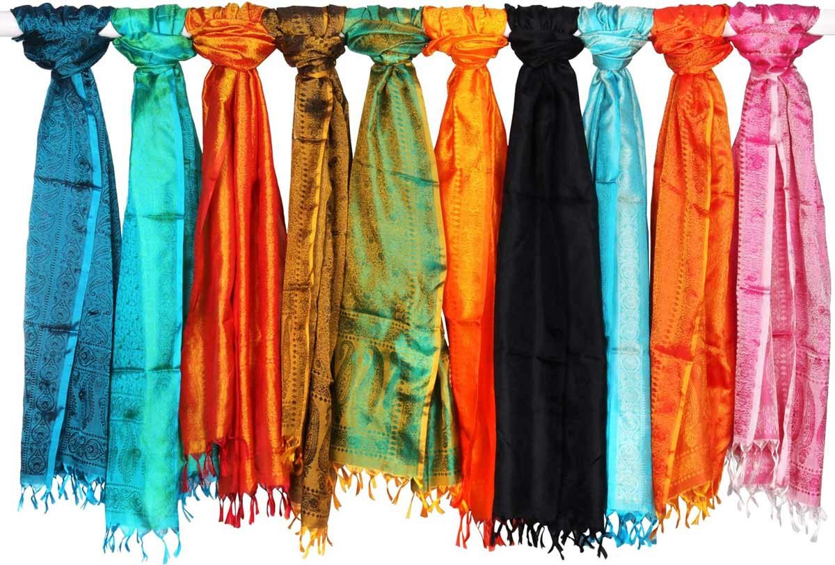 pure silk scarves from india